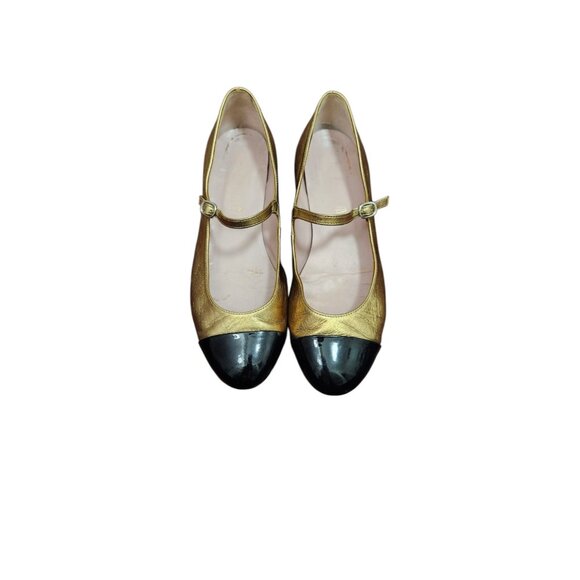 Pretty Ballerinas Leather ballet flats Mary Jane heel Size EU 40/US 10 - Picture 5 of 16